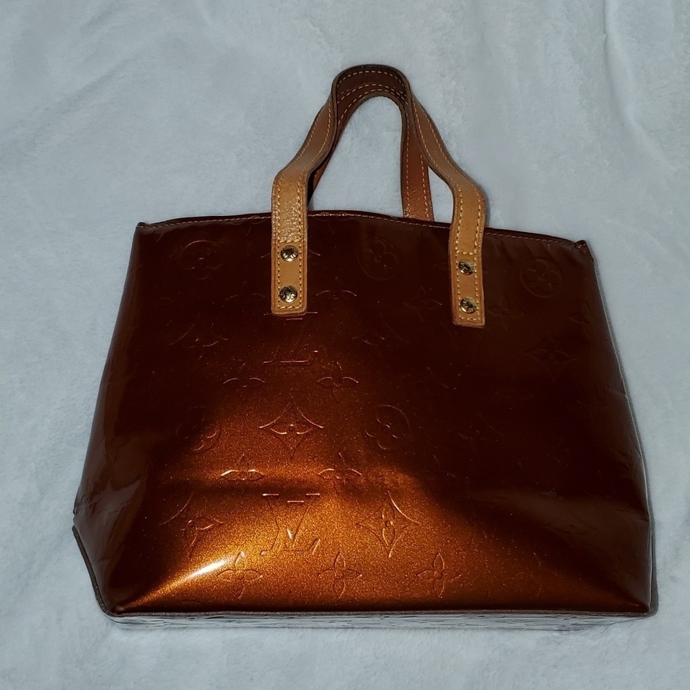 Louis Vuitton Monogram Vernis Reade PM Bronze Brown